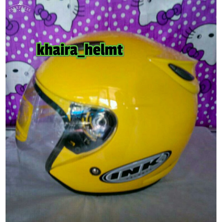 Helm ink super grade ori (semi not down)-kuning