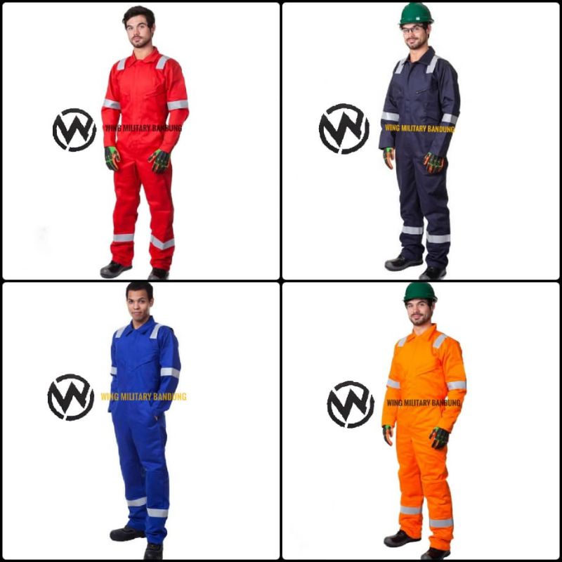 Wearpack Katelpak Skotlet Coverall Seragam Bengkel Baju Kerja Bahan Exclusive twill