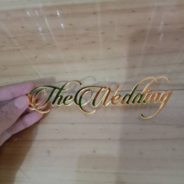 Akrilik Mirror untuk Hiasan Mahar / Tulisan Akrilik