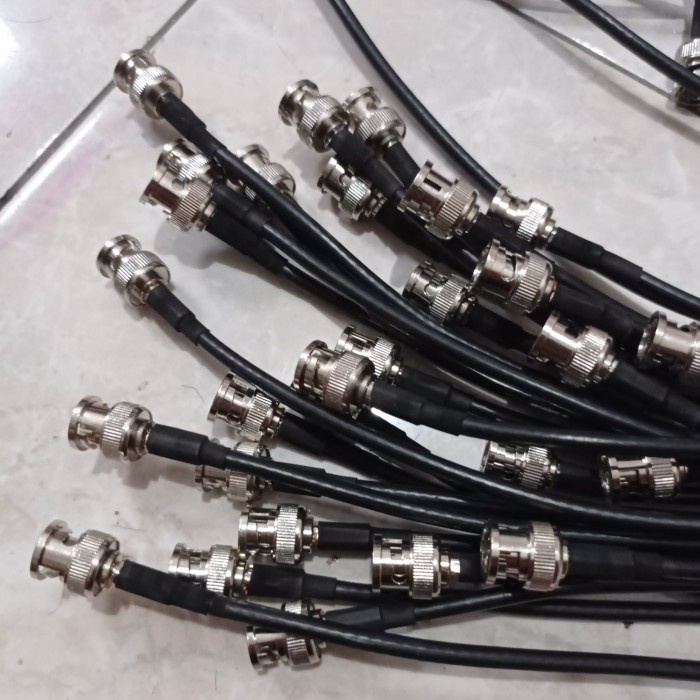 terbatas Jumper Kabel RG58 75ohm HD SDI Percon VK50 silver  1m 100cm Diskon