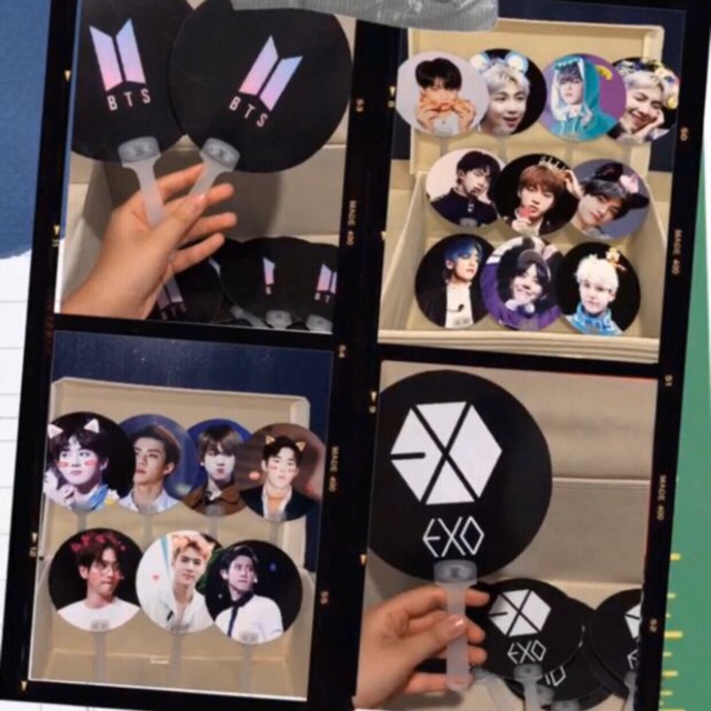 kipas handfan hand fan kpop exo bts