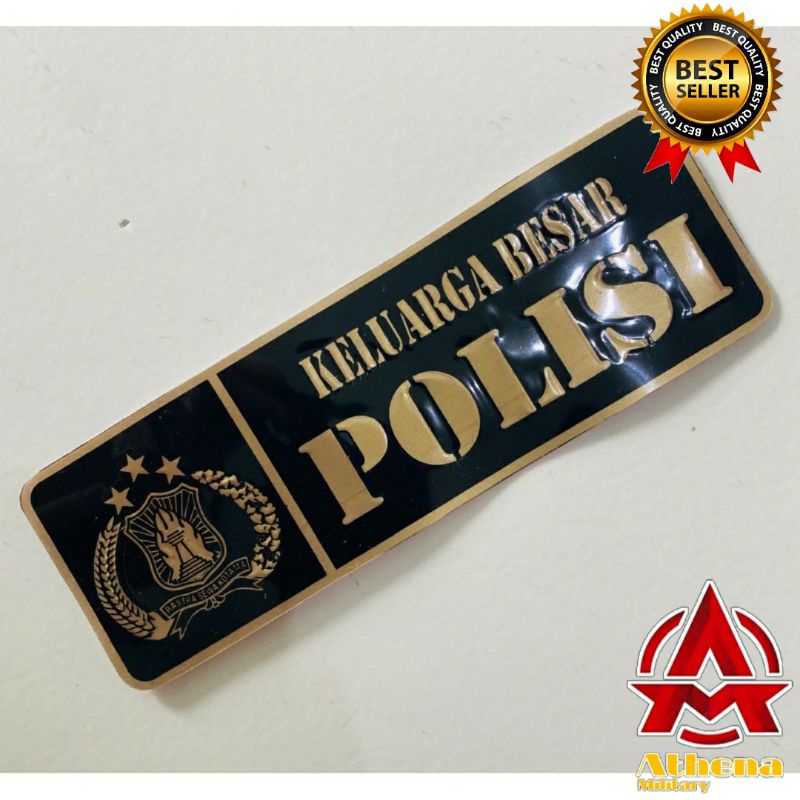 Stiker Plat motor Polisi | stiker plat mobil Polisi |Stiker plat embos