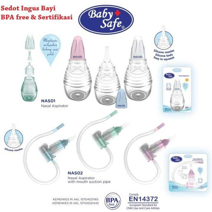 ♥BabyYank♥ BABYSAFE Nasal Aspirator Sedotan Ingus Bayi Baby Safe NAS01 NAS02