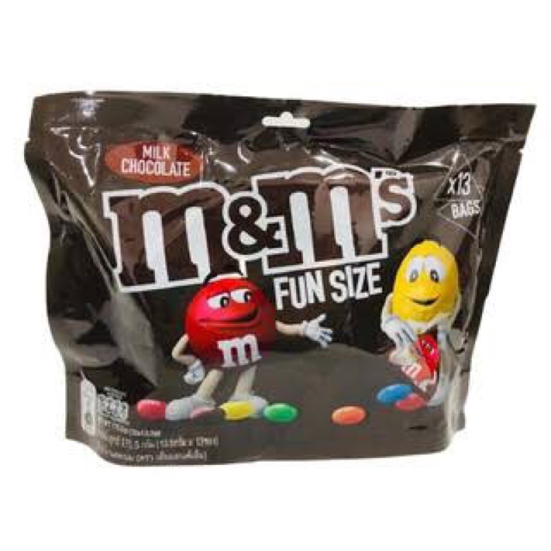 

M&M’s Milk Chocolate / Peanut Fun Size Funsize M&M Coklat Chocolate Candies 1 pack isi 13pc
