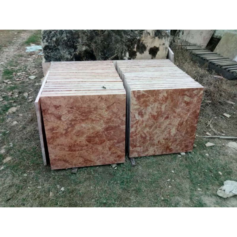 Lantai marmer merah khas Tulungagung Terlaris