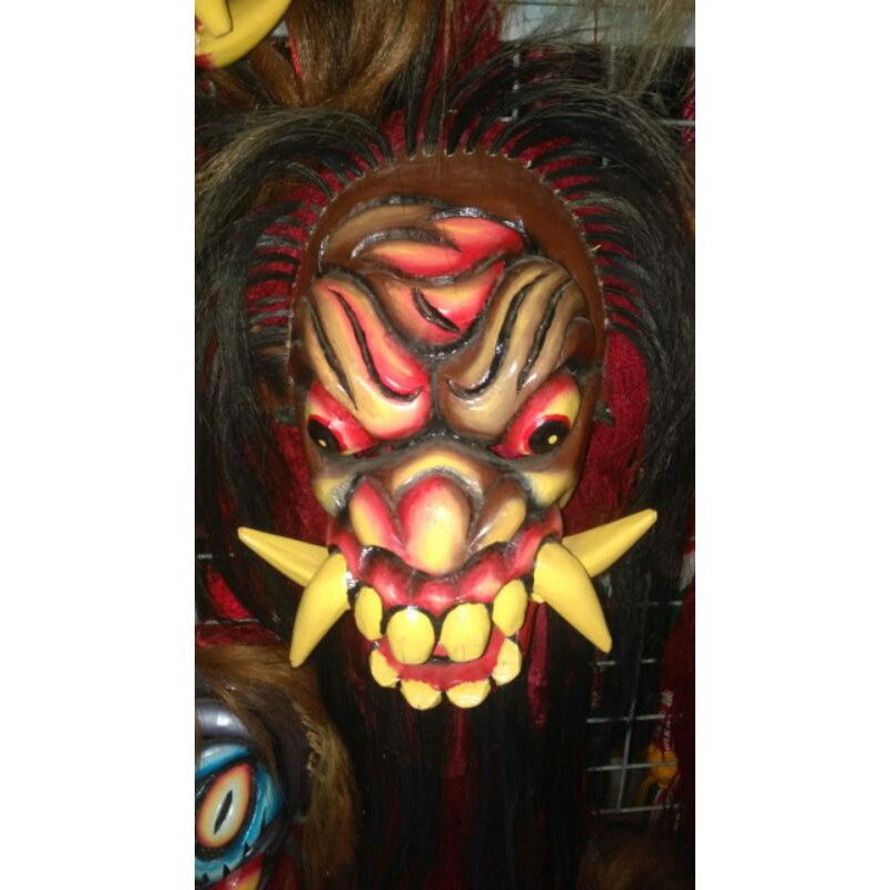 topeng gedrok topeng gedruk kayu asli Buto ijo baronfhan devil