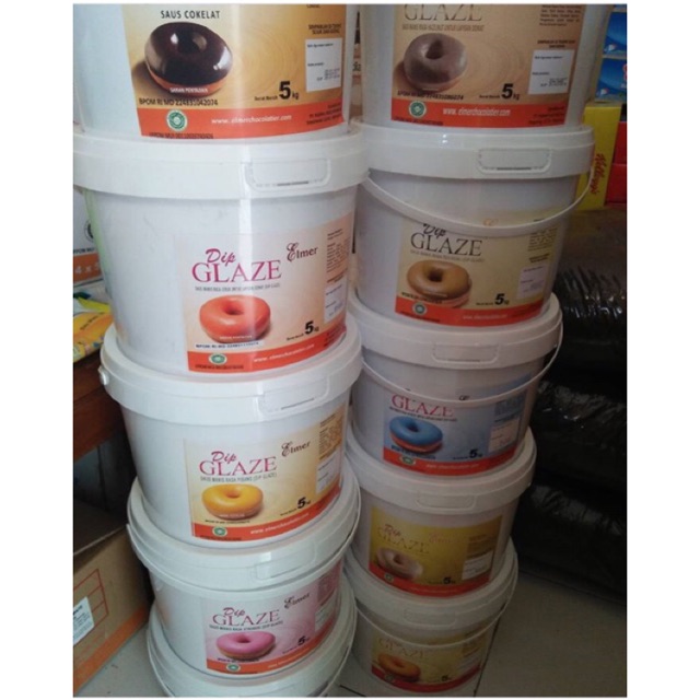 elmer dip glaze topping donat ala j.*o 5kg