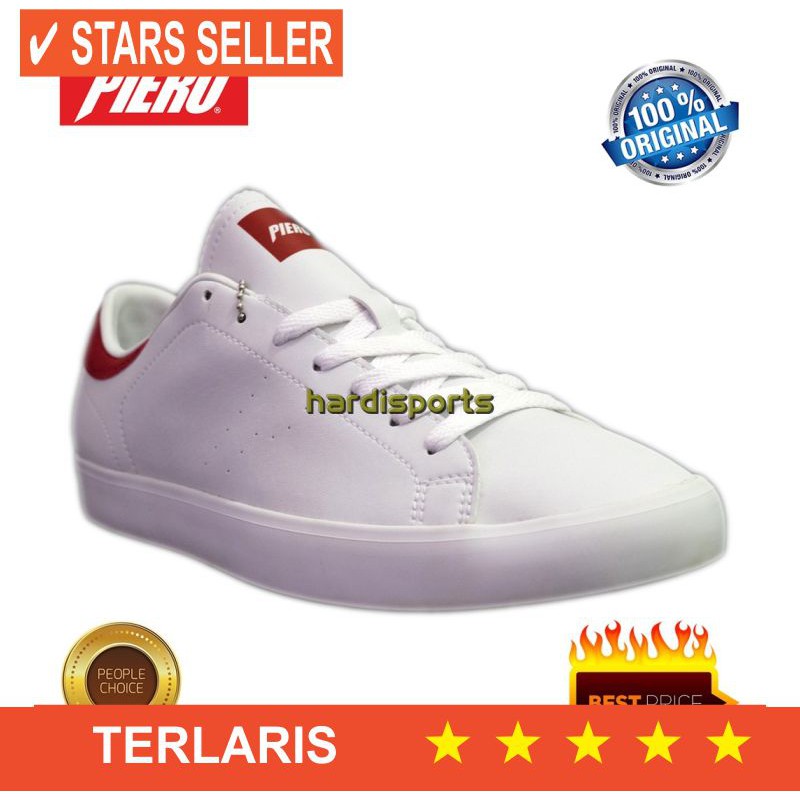 SEPATU TALI PUTIH HITAM POLOS WISUDA KERJA PANTAI NGANTOR KANTOR  Sepatu Sneaker Pria Piero