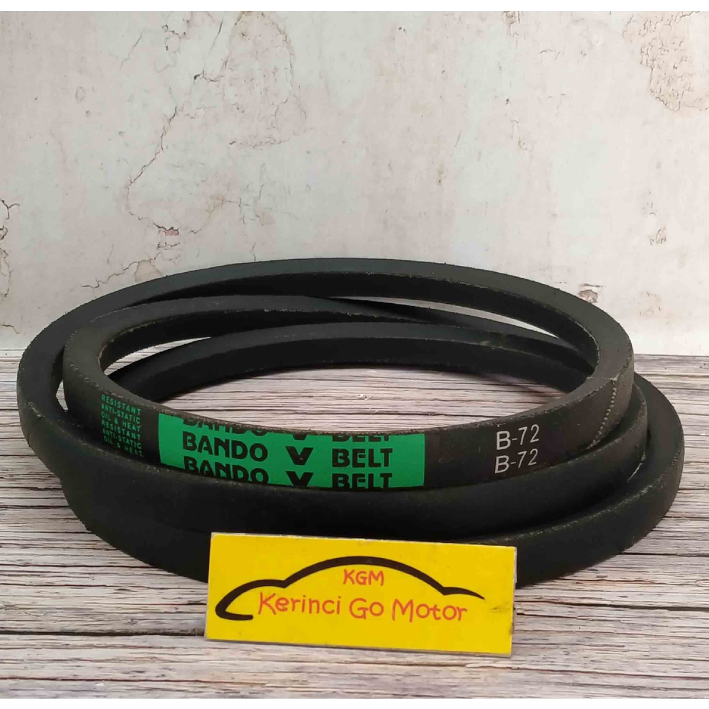 BANDO VAN BELT B-72 V BELT TALI KIPAS B72 FAN BELT VANBELT POLOS B-72