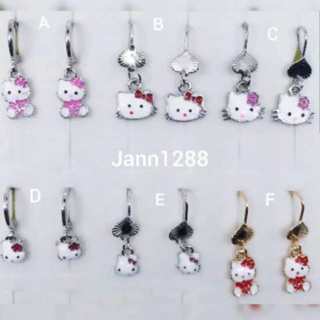 Anting anak hello kitty lapis mas ♡GOTEN-12♡