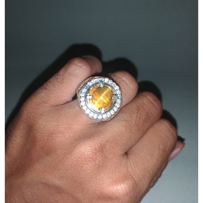 Batu Cincin Akik Mata Kucing Asli Apatite Cat Eye Bagus