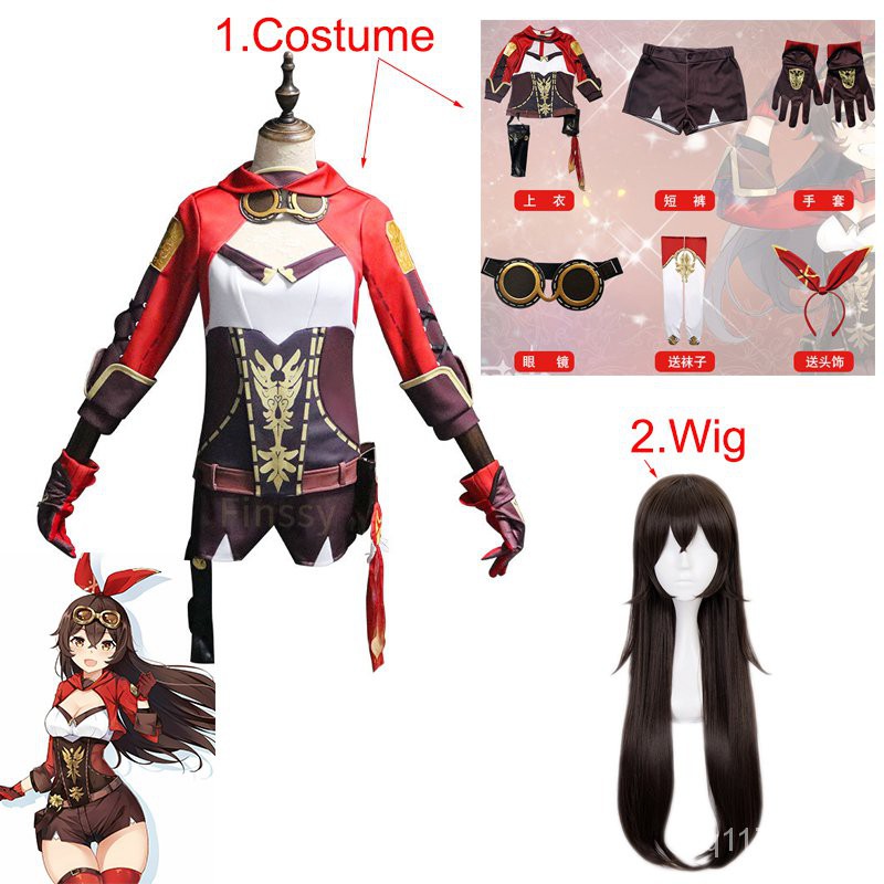 Genshin Impact Amber Cosplay Performance Costume Halloween Women's Funny Costume  Glasses Headwear G