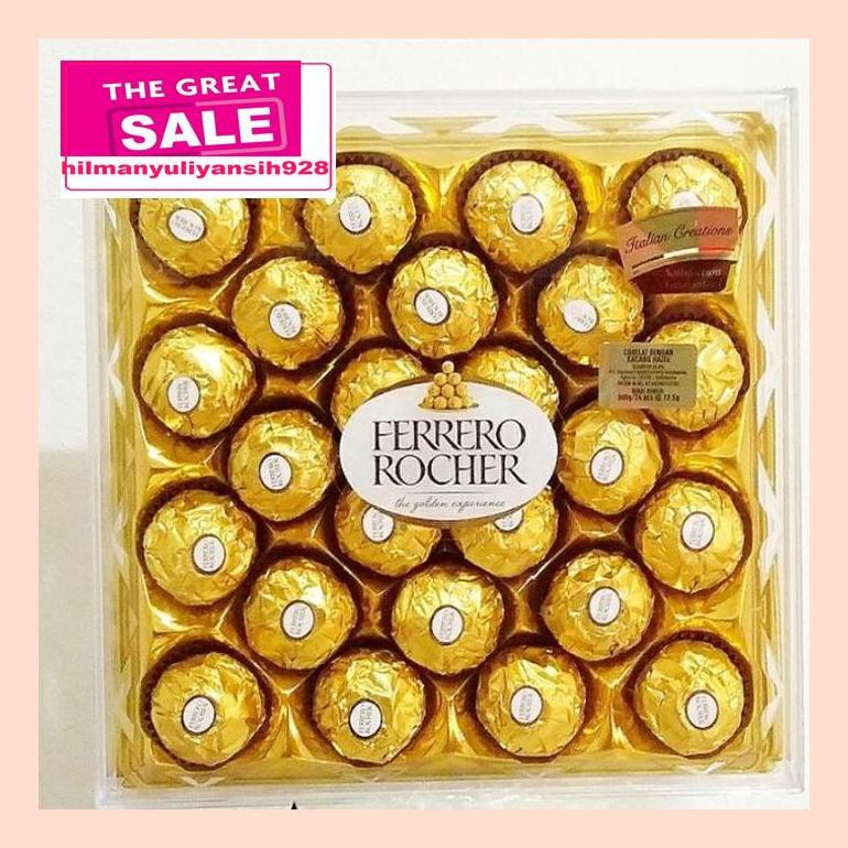 

S50Mra Ferrero Rocher T24 ( Isi 24Pcs ) Cokelat / Ferero T24 / Ferrero Murah Ret05Vh