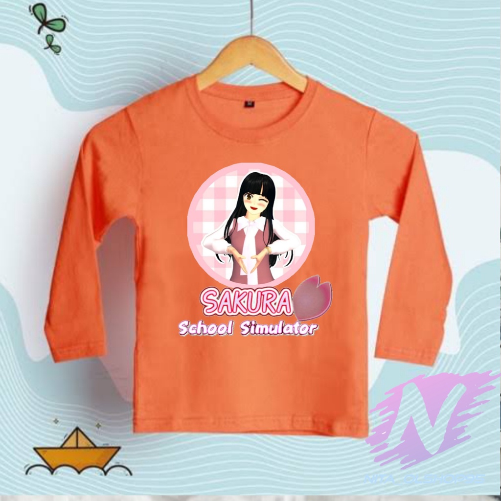 BAJU KAOS ANAK LENGAN PANJANG SAKURA SCHOOL SIMULATOR TERLARIS