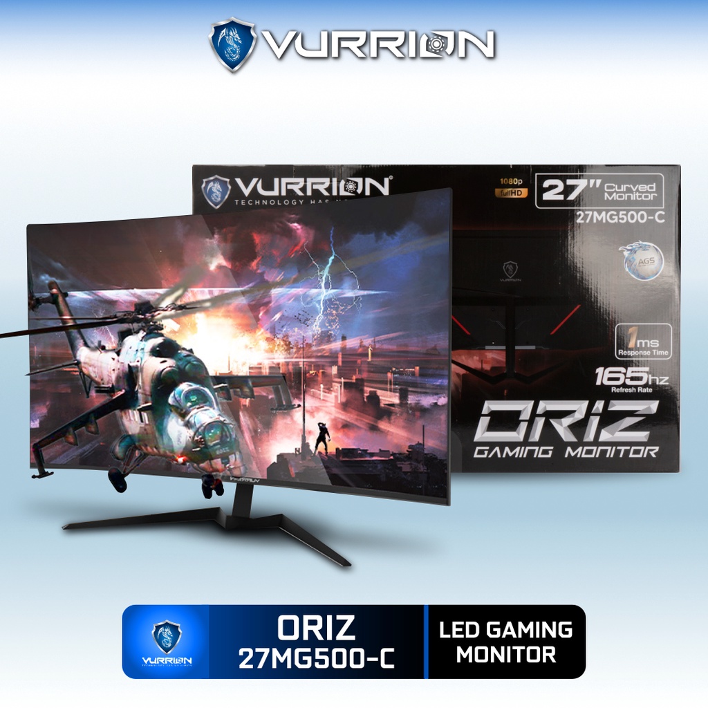 Monitor LED Gaming ORIZ 27 inch (27MG500-C) Curved Vurrion  Full HD FHD 1MS 1 Year Warranty