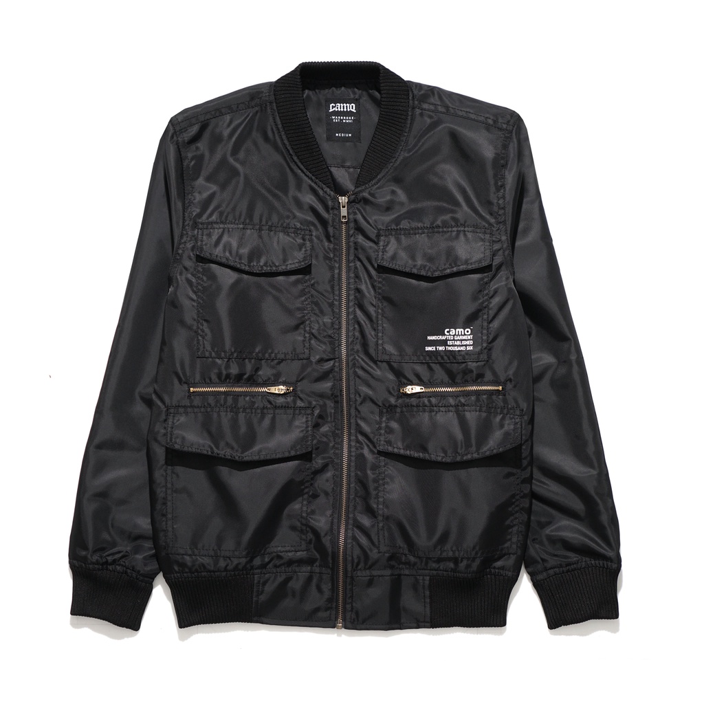 JACKET BOMBER 7373 BLACK | CAMO WARBROKE