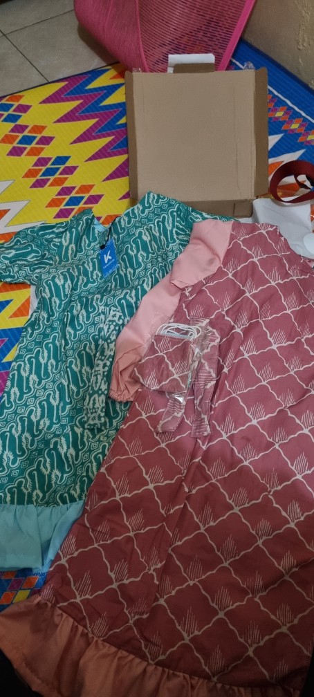 Baju Anak Perempuan Dres Batik Anak / Tunik Anak Usia 1 - 12 Tahun (bisa Couple Dan Matching Masker)