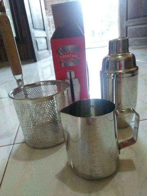 Cocktail Shaker Botol Shaker 750ml Pengocok Minuman Stainless Steel