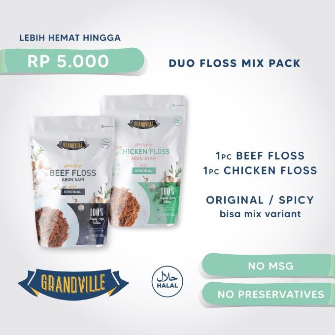 

[PREMIUM] Grandville Abon SAPI & AYAM Crunchy Duo Mix Pack