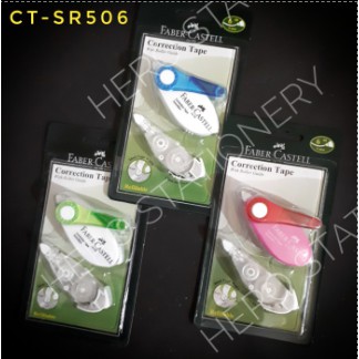 

Faber castell correction tape 6m refillable + roller guide CT-SR506