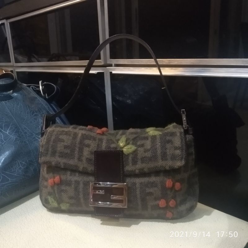 tas fendi embroidery vintage ori