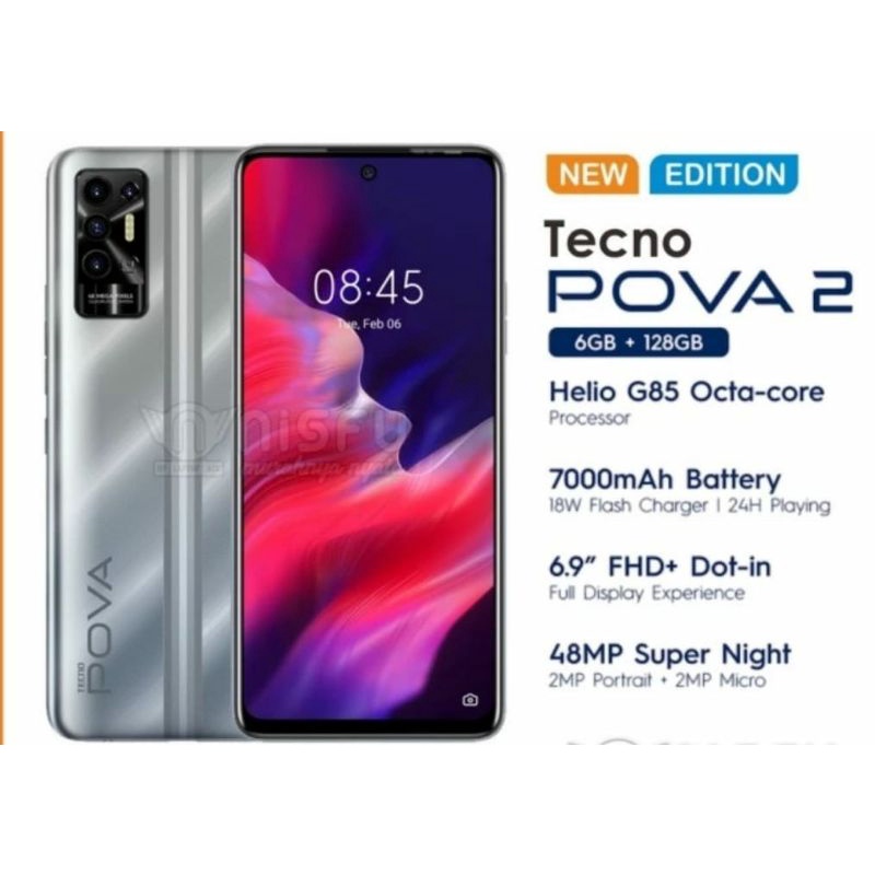 Tecno pova 2 ram 6/128 garansi resmi