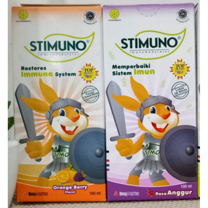 Stimuno Sirup 60 ml ada 2 Rasa Jeruk dan Anggur