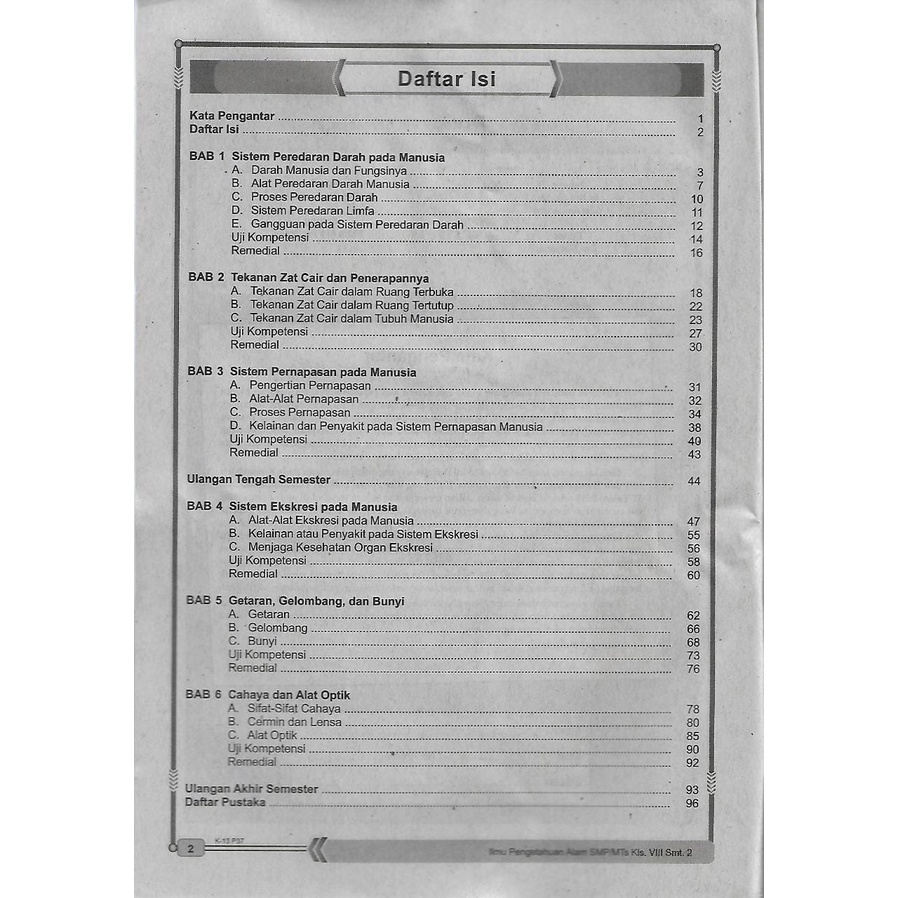 Buku LKS IPA Kelas 8 Semester 2 Kurikulum 2013