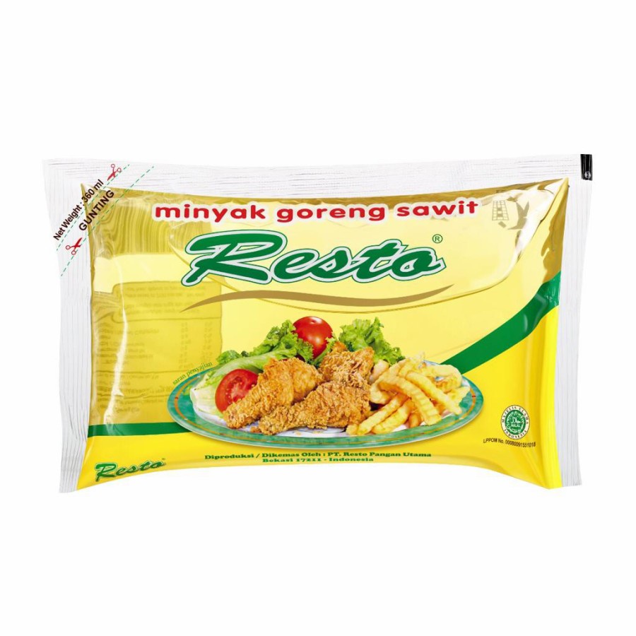 

Minyak Goreng Resto ( Bantal ) 360 ML 1Carton isi 24pcs Ready