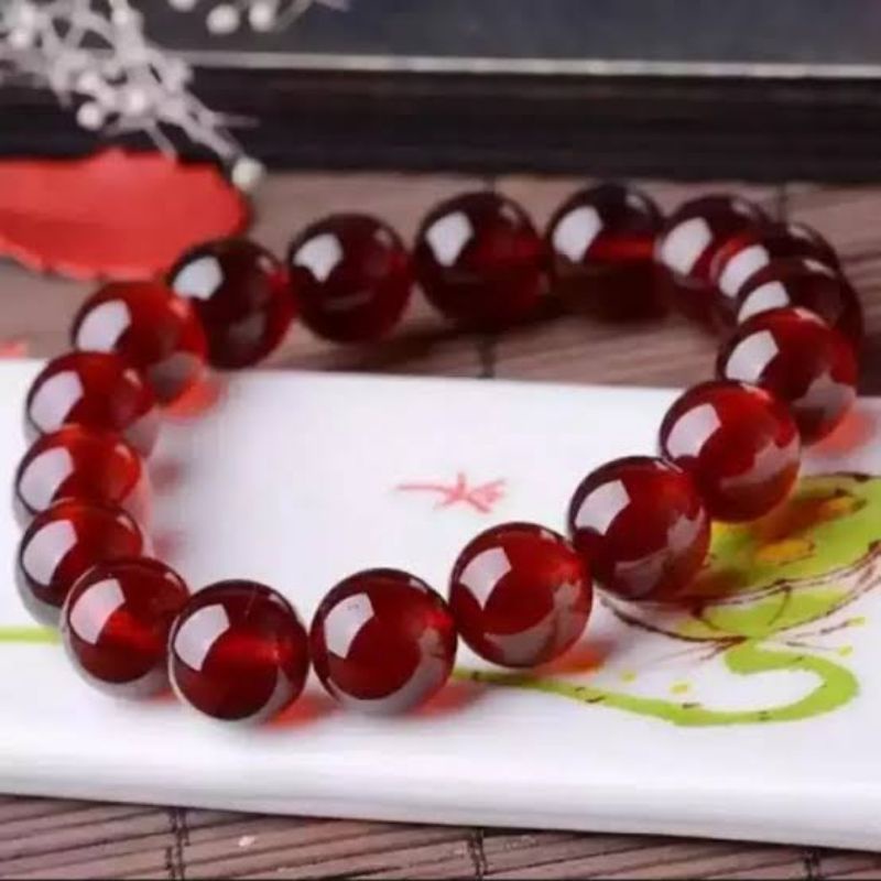 GELANG GIOK BATU MERAH KEBERUNTUNGAN(BISA COD✅)