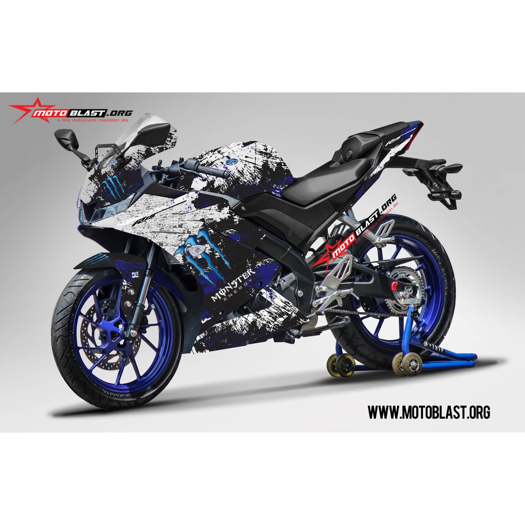Decal stiker R15 V3 Monster Blue