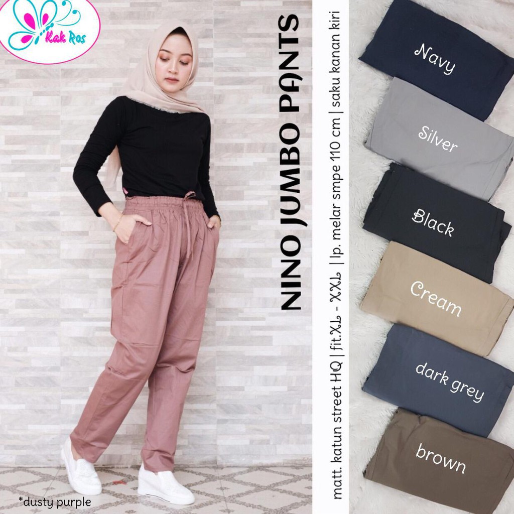 nino jumbo pants | celana Girls Muslim Casual