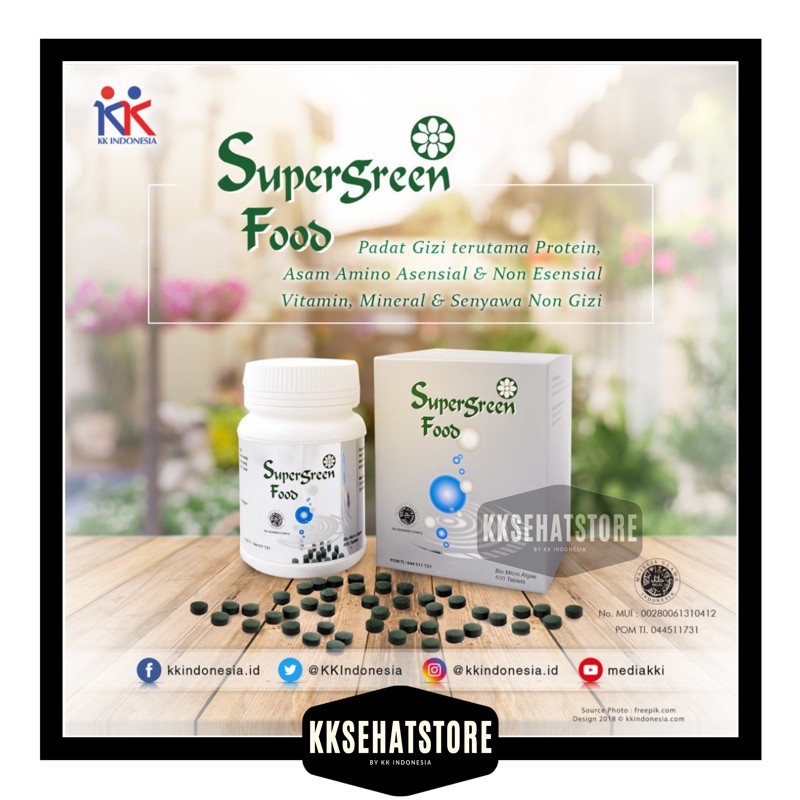 SGF (Super Green Food) Isi 600 Tablet