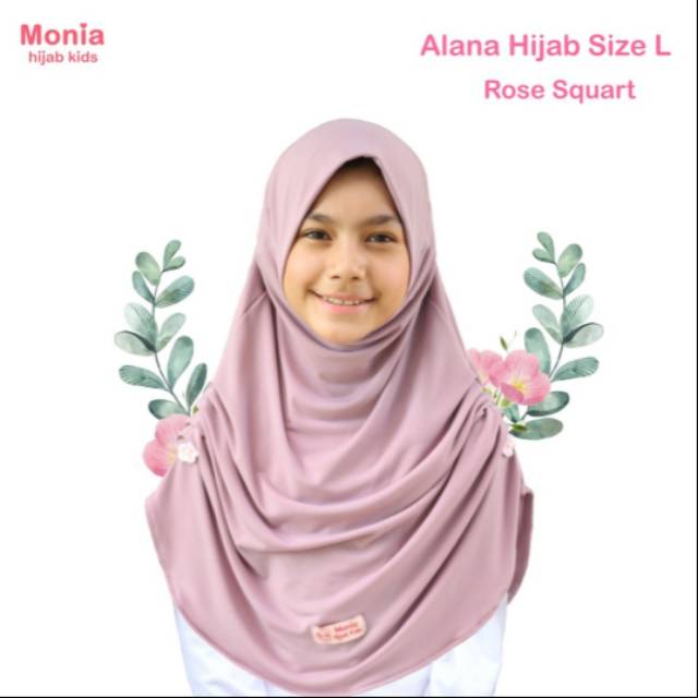 ALANA series Hijab / jilbab anak Monia size S, M, L
