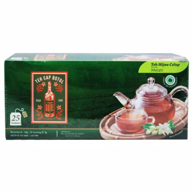 

TEH CAP BOTOL CELUP HIJAU MELATI 25 'S