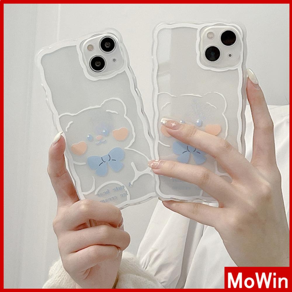 iPhone Case Silicone Soft Case Clear Case Airbag Shockproof Camera Cover Protection Cartoon Cute Bear Compatible For iPhone 11 iPhone 13 Pro Max iPhone 12 Pro Max iPhone 7 Plus