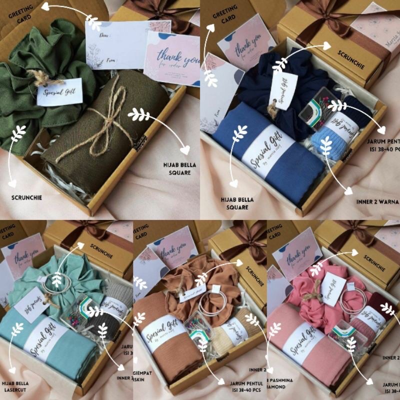 

BOX HIJAB/ HAMPERS HIJAB/KADO SIMPLE HIJAB / HIJAB MURAH