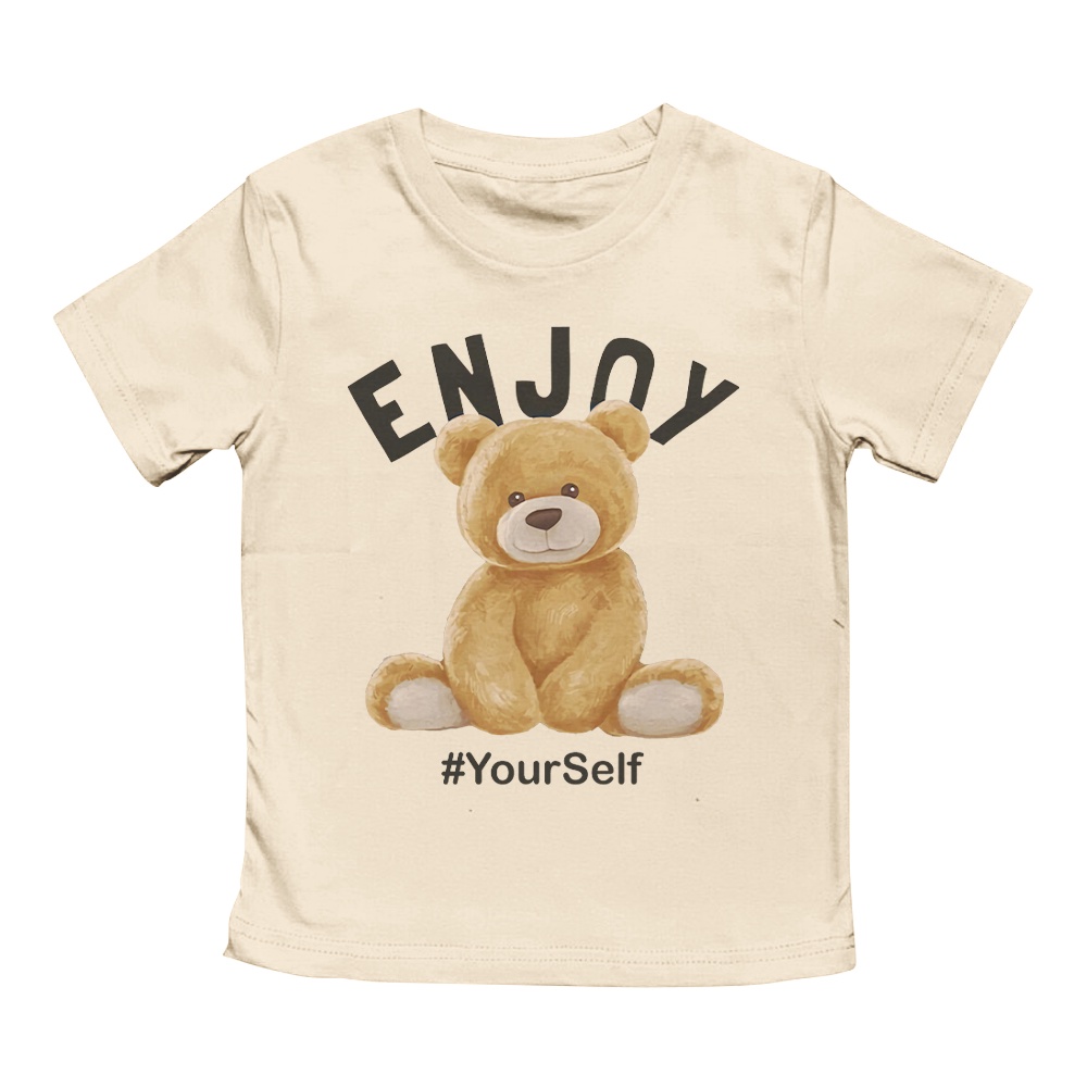 Kaos Anak Laki Laki Perempuan 1-10 Tahun Unisex Enjoy Teddy Bear