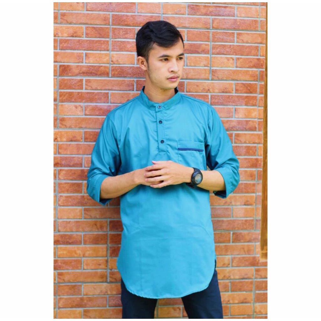 Baju Kurta Koko Lengan 3/4 Pakaian Muslim Terbaru