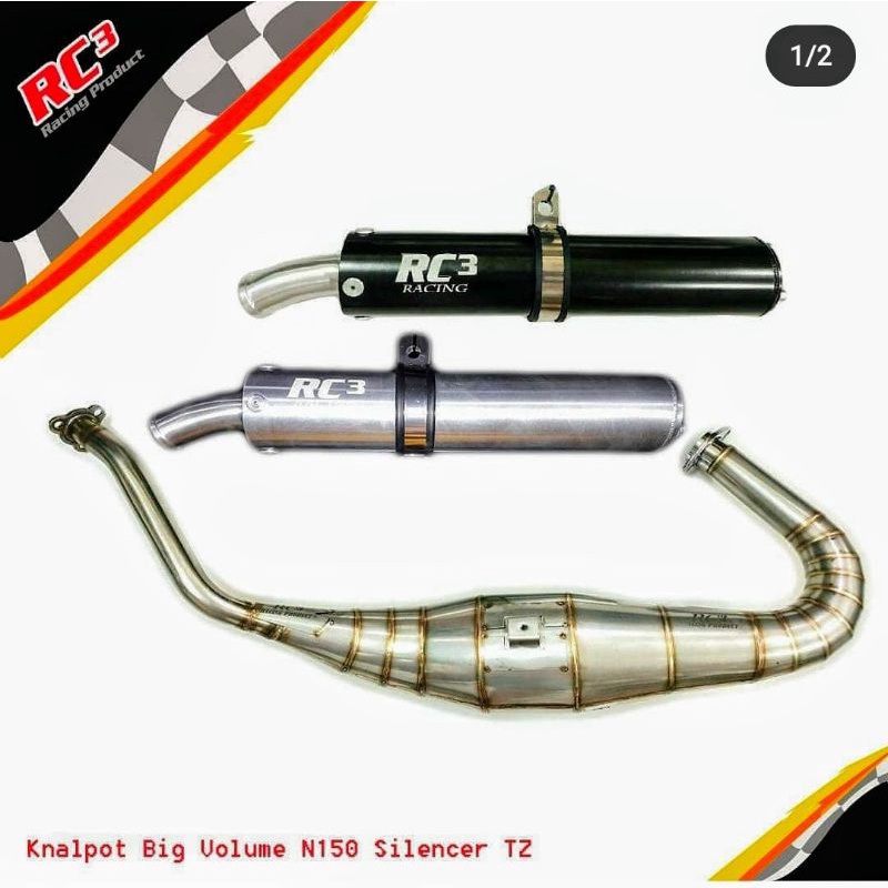 KNALPOT RC3 NINJA 150 R & RR TIPE COBRA SILENCER TZ ORIGINAL RC3