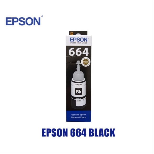 Tinta EPSON 664 Black Original for L100 / L120 / L210 / L220 / L310 / L350 / L360 / L455 / L1300