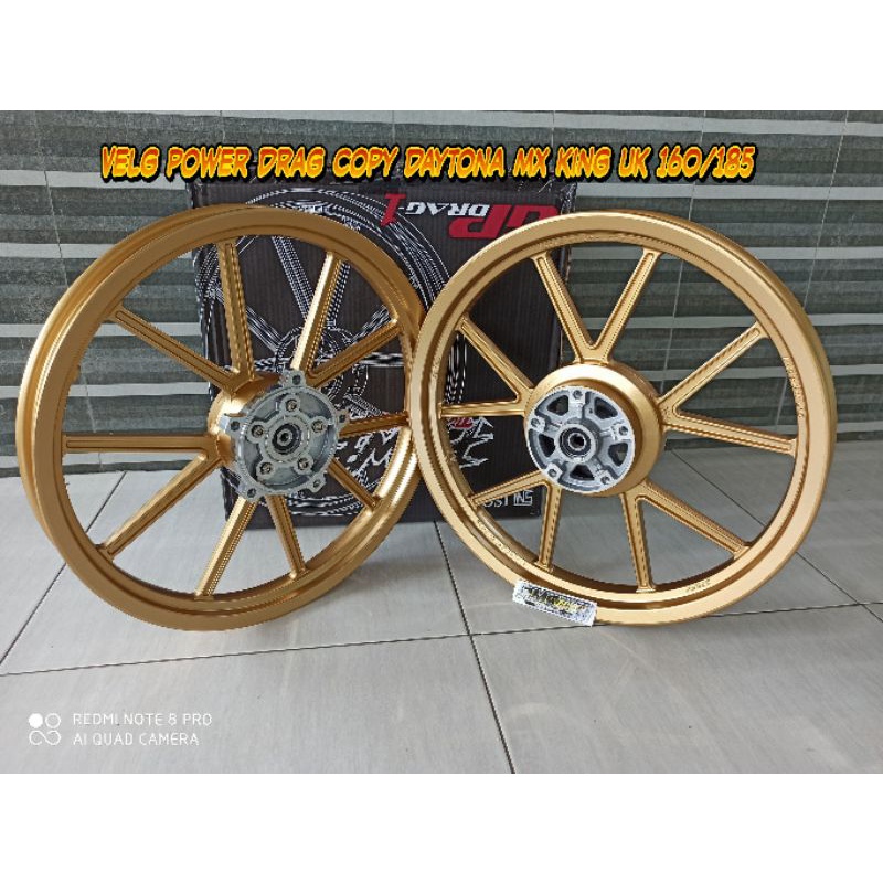 Velg power drag copy daytona mx king ukuran 160/185-17