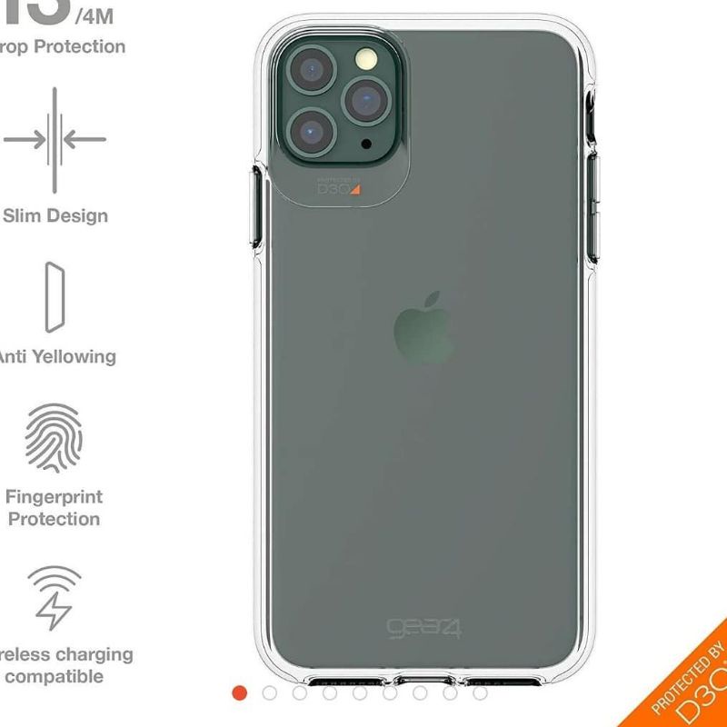 IPHONE  13 PRO MAX IPHONE 13 PRO IPHONE 13 Gear 4 Crystal Palace Case Cover D30 Drop Impact Protecti