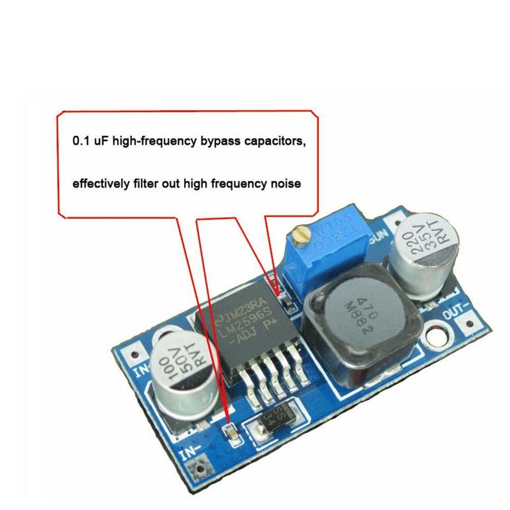 LANFY LM2596S Voltage Regulator Hot Inverter Module DC-DC New Supply Durable Buck Converter 1.5-35V Power/Multicolor