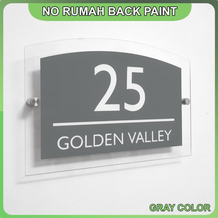 

NOMOR RUMAH ACRYLIC/AKRILIK 30 X 20CM - LENGKUNG ATAS