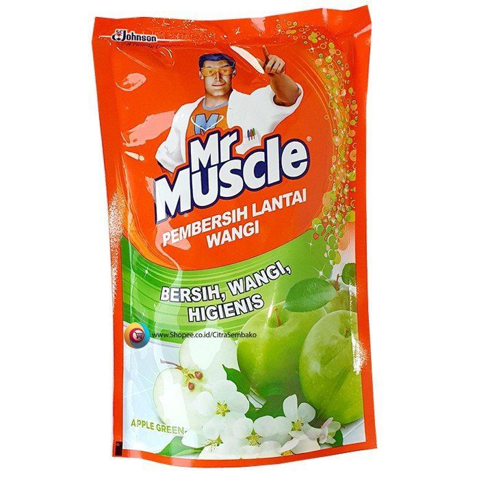 Mr. Muscle Axi Triguna Apple Pouch 800ml