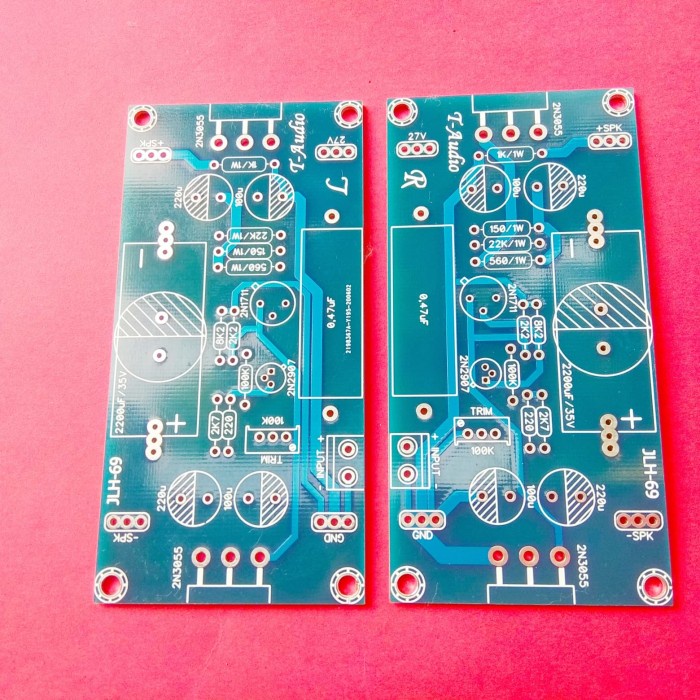 1 pasang PCB HOOD JLH-1969 JLH 1969 CLASS A 10W STEREO AMPLIFIER