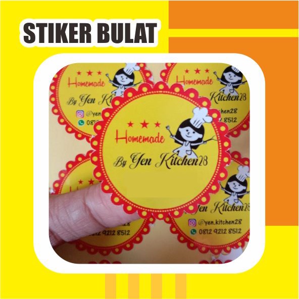 

STIKER LABEL KUE, SNACK, SKINCARE TERMURAH / STIKER OVAL / STIKER BULAT / STIKER CUSTOM A3