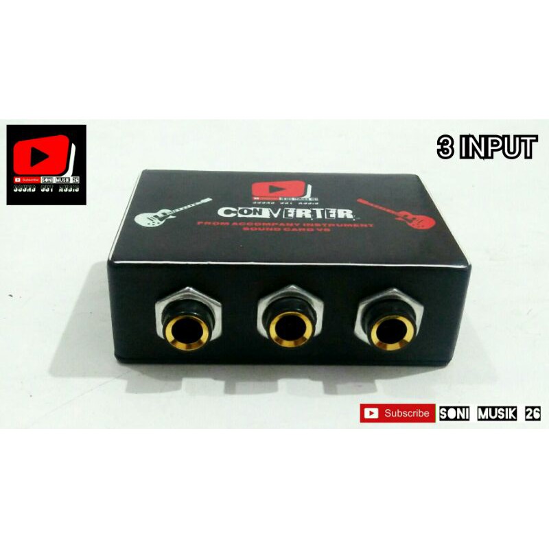 Converter Soundcard V8 - 3 Input High Quality (Converter Soundcard V8 Pasif)