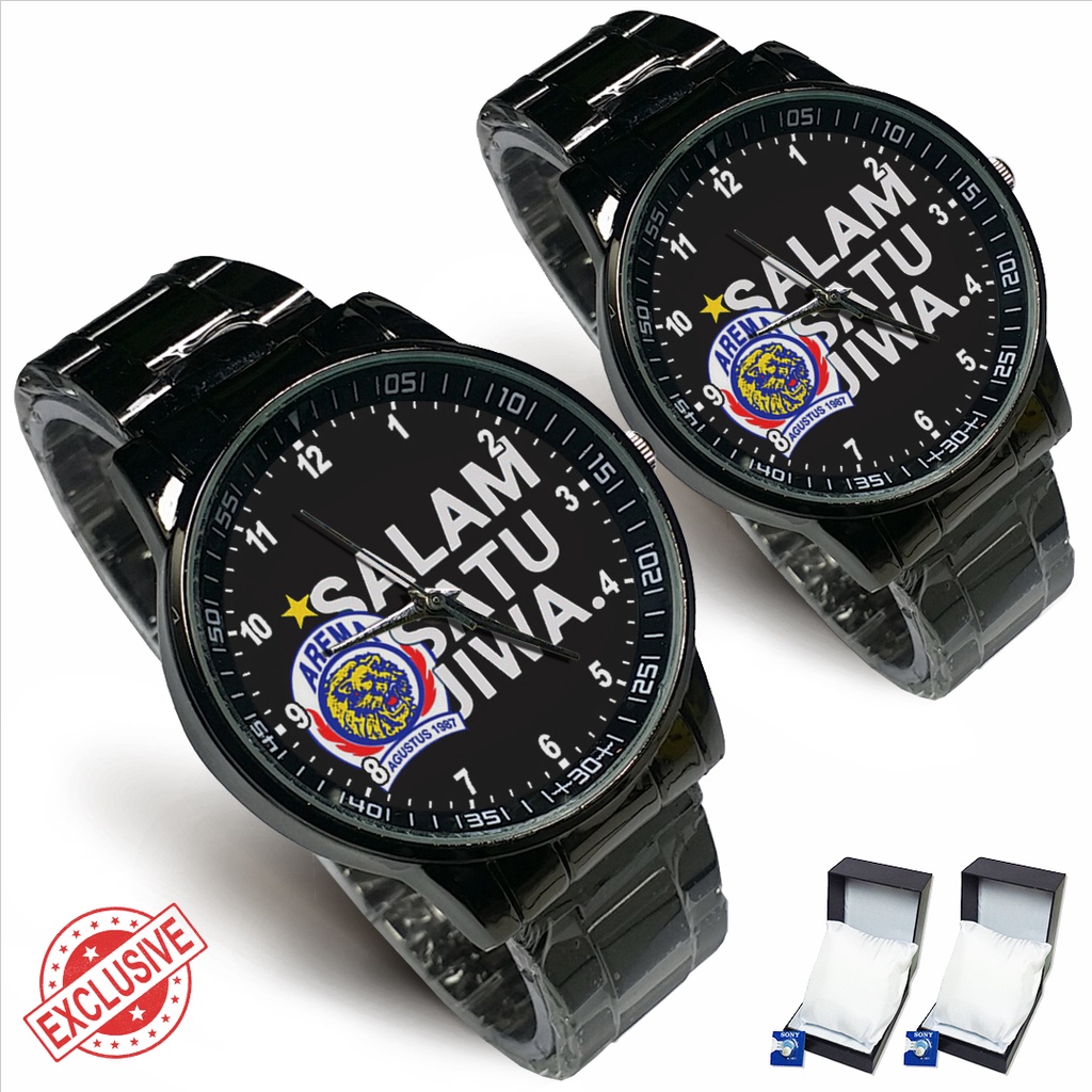 Jam Tangan Rantai Couple AREMA SALAM SATU JIWA - 1 (Awesome)